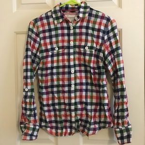 Plaid Button-Up Aeropostale